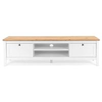 CaliCosy Tv-meubel 2 laden L160 cm - Witte decoratie - BERGEN