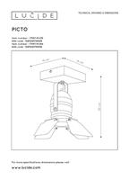 Lucide PICTO - Plafondspot - 17997/01 (Kleur: roze)