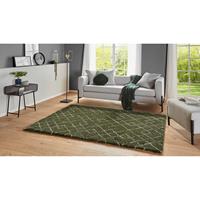 Home24 Hoogpolig vloerkleed Archer, Mint Rugs