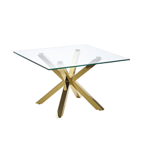 Beliani Salontafel glas/goud STARLIGHT