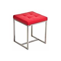 CLP Edelstahl Sitzhocker Barci-rot