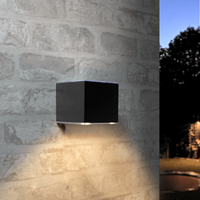 Solar LED wandlamp op zonne energie Sven recht