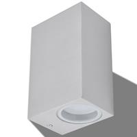 vidaXL LED-buitenwandlampen 2 st vierkant op-/neerwaarts