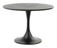 Light & Living Bijzettafel 'Rickerd' Ø61cm, kleur Antiek Zwart