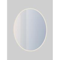 Adema Oval badkamerspiegel ovaal 60x80cm met indirecte LED verlichting met spiegelverwarming en touch schakelaar NAB001-B-60x80