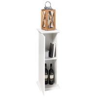 FMD Bijzettafel met deur 88,5 cm wit