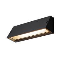 SLV - LED Wandleuchte Pema in Schwarz und Transparent 16W 1400lm IP65