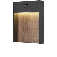 SLV buiten wandlamp Flatt Sensor - antraciet/bruin