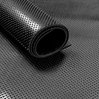 ivol Rubber loper / rubbermat op rol Kopspijker 3mm - Breedte 120 cm