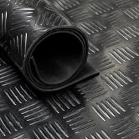 ivol Rubber loper / rubbermat op rol Traanplaat 3mm - Breedte 150 cm