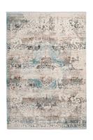Dejaroom | Vloerkleed Market lengte 230 cm x breedte 160 cm x hoogte 0.5 cm taupe, turquoise rechthoekige vloerkleden 100% | NADUVI outlet