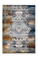 Dejaroom | Vloerkleed Ali lengte 290 cm x breedte 200 cm x hoogte 0.5 cm multicolour, blauw rechthoekige vloerkleden 100% | NADUVI outlet