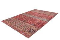 Dejaroom | Vloerkleed Fayelle lengte 75 cm x breedte 150 cm x hoogte 0.6 cm multicolour, rood rechthoekige vloerkleden bovenkant: | NADUVI outlet