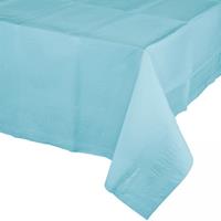 2x stuks lichtblauw tafelkleed 274 x 137 cm -