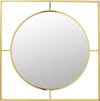 Kare Design Spiegel Stanford Frame Gold - B90 X D2,5 X H90 Cm - Goudkleurig