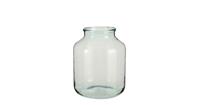 Mica Decorations Vienne Vaas - H42 x Ø29 cm - Gerecycled glas - Transparant