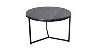 Loft42 Marble Round Bijzettafel Zwart - Metaal - Marmer - Ø60x38