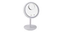 Decopatent Beauty Breeze Mirror - Make-Up Spiegel met LED Verlichting & Ventilatie - 360° Draaibaar - Make Up 5x Vergrootspiegel