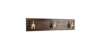 Clayre & Eef Kapstok - 44*8*10 cm - bruin - hout / ijzer -  - 6H1960