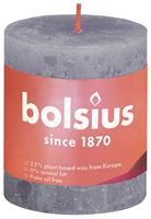 Bolsius Rustiek Shine stompkaars 80/68 Frosted Lavender