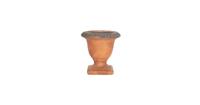 Clayre & Eef Bloempot - Ø 12*12 cm - oranje - keramiek - vaas -  - 6CE1223