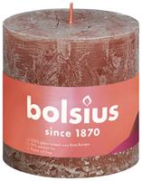 Bolsius Rustiek Shine stompkaars 100/100 Suede Brown