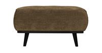 BePureHome STATEMENT HOCKER BREDE PLATTE RIB ROCK 80x55CM