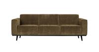 BePureHome STATEMENT 3-ZITS BANK 230 CM BREDE PLATTE RIB ROCK