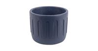Pt, (present time) Pt, bloempot Drips cement, donkerblauw, middel