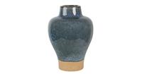 Clayre & Eef Vaas - Ø 21*31 cm - blauw - keramiek - rond -  - 6CE1263