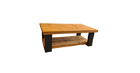 Wood4you Salontafel New england - Roasted wood 100Lx72Dx43H Dubbel