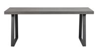 Rowico Brooklyn Eettafel - Bruin Eiken Tafelblad - Metalen U-frame - L170 X B95 X H75 Cm