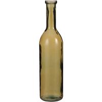 Mica Decorations Rioja Fles - H75 x Ø18 cm - Gerecycled glas - Oker