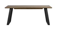Rowico Melville Eettafel - Bruin Tafelblad - Metalen O-frame - L210 X B95 X H75 Cm