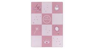 PLAY Kinderkamer Vloerkleed Little Princess Laagpolig Roze- 80x120 CM
