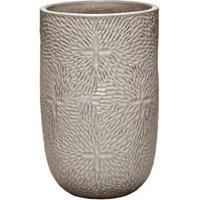 Ter Steege Hoge Pot Marly Cream ronde beige bloempot voor binnen en buiten 47x70 cm