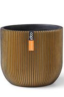 Capi Bloempot Bol Groove Goud | Ø8 x 7