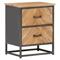vidaXL Nachttisch 40x30x50 cm Akazie Massivholz Braun