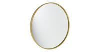 Fragix Boston wandspiegel rond - Goud - Metaal - Ø60cm - Industrieel