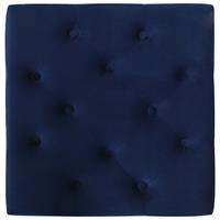 vidaXL Kruk 60x60x36 cm fluweel marineblauw