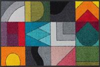 wash+dry by Kleen-Tex Mat Momix Inloopmat, modern patchworkdesign, antislip, geschikt voor binnen en buiten, wasbaar