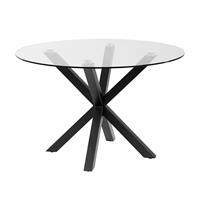 kavehome Eettafel Full Argo zwart Ø 119 cm