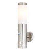 Brilliant LEIGH SENSOR Wandleuchte 36,5 cm Metall / Kunststoff Edelstahl 2-Flammig
