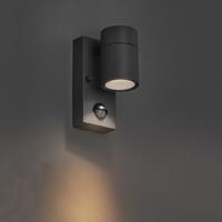 QAZQA Buitenwandlamp antraciet IP44 met bewegingssensor - Solo