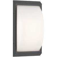 LCD LED buitenwandlamp 053, bewegingsmelder, grafiet