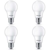 Philips E27 LED lamp A60 8W 2700K mat 4/pak