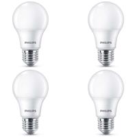 Philips E27 LED lamp A60 8W 2700K mat 4/pak