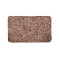 WohnDirect Badematte Florenz rutschhemmend und waschbar braun Gr. 50 x 80