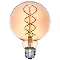 Groenovatie E27 LED Filament Globelamp Amber Spiral 4W Extra Warm Wit Dimbaar