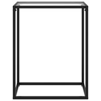 vidaXL Wandtafel 60x35x75 cm gehard glas transparant